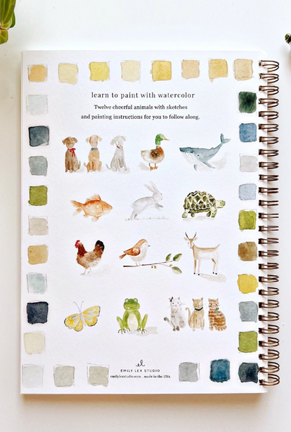 Animals Watercolor Workbook