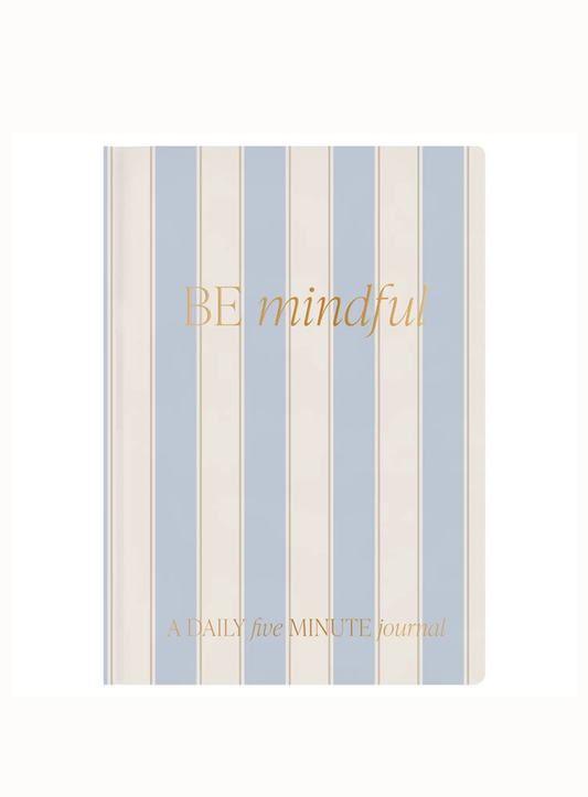 Striped Be Mindful Prompted Journal