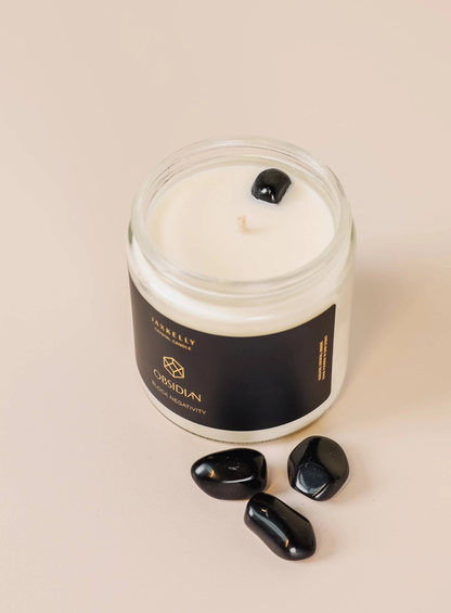 Block Negativity Mini Crystal Candle