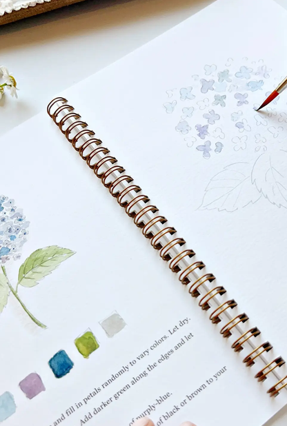 Flowers Watercolor Workbook