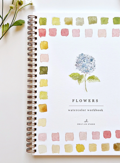 Flowers Watercolor Workbook