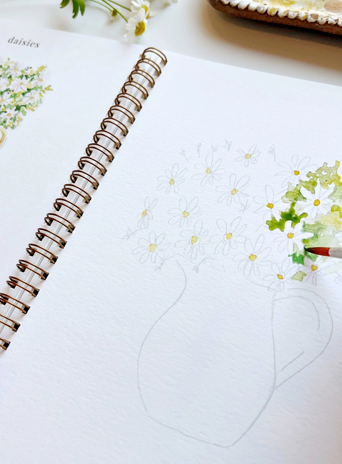 Flowers Watercolor Workbook