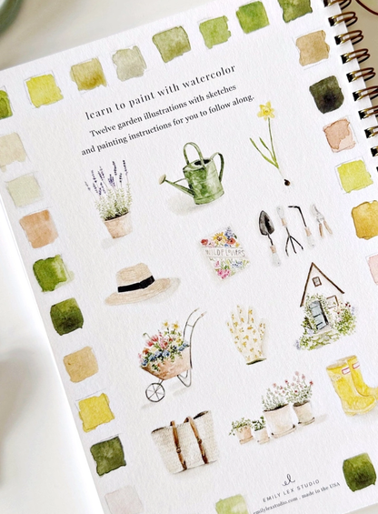 Garden Watercolor Workbook