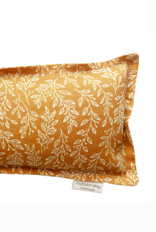 Golden Leaves Flax Eye Pillow