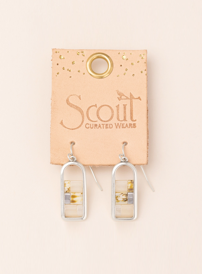 Blush and Gold Good Karma Miyuki Earring