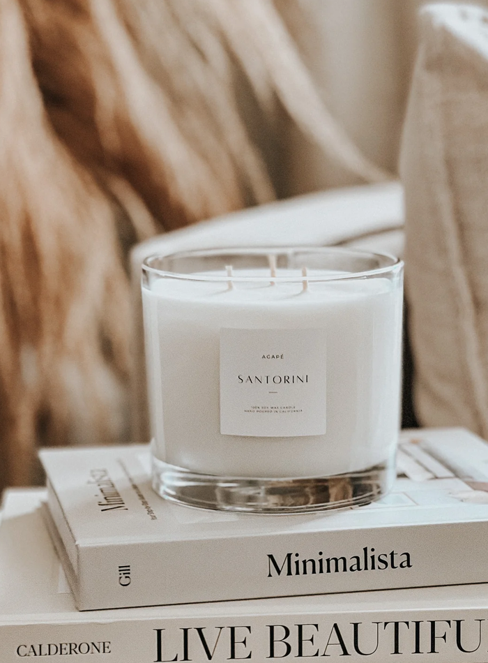 Santorini Double Wick Candle