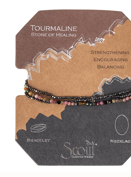 Stone of Healing Wrap Bracelet (Black)