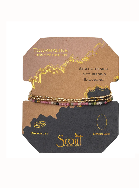Stone of Healing Wrap Bracelet (Black)