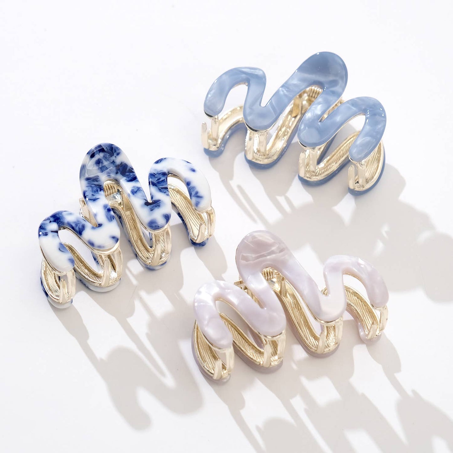 Mini - Metal Squiggle Claw Clip