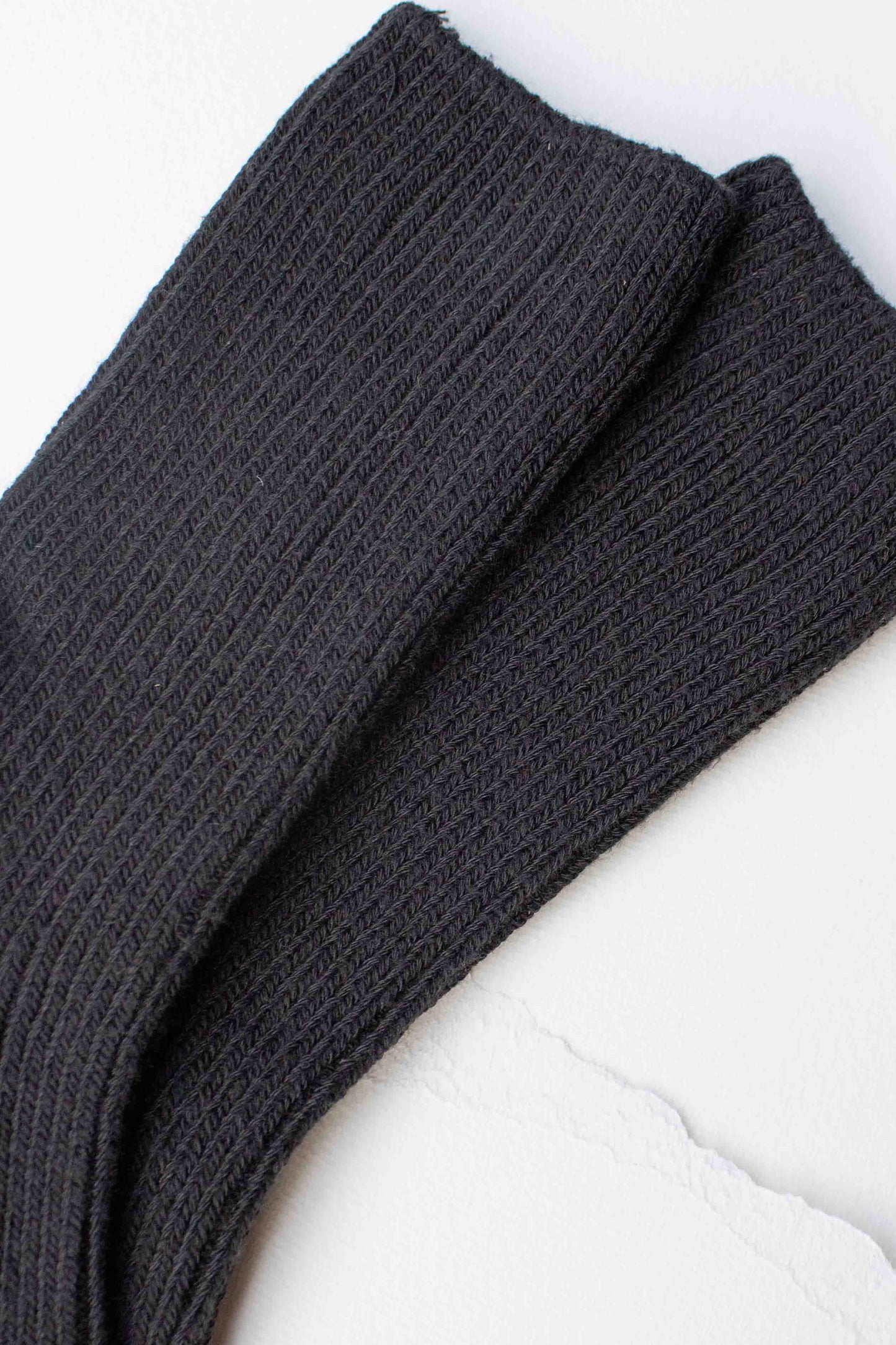 Ribbed Cotton Blend Socks