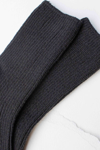 Ribbed Cotton Blend Socks