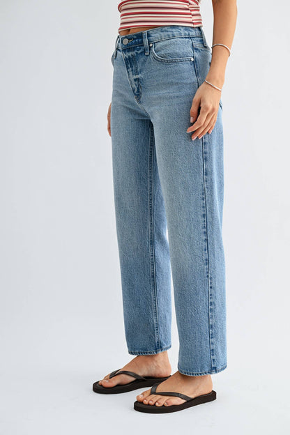 Medium Wash Classic Straight Leg