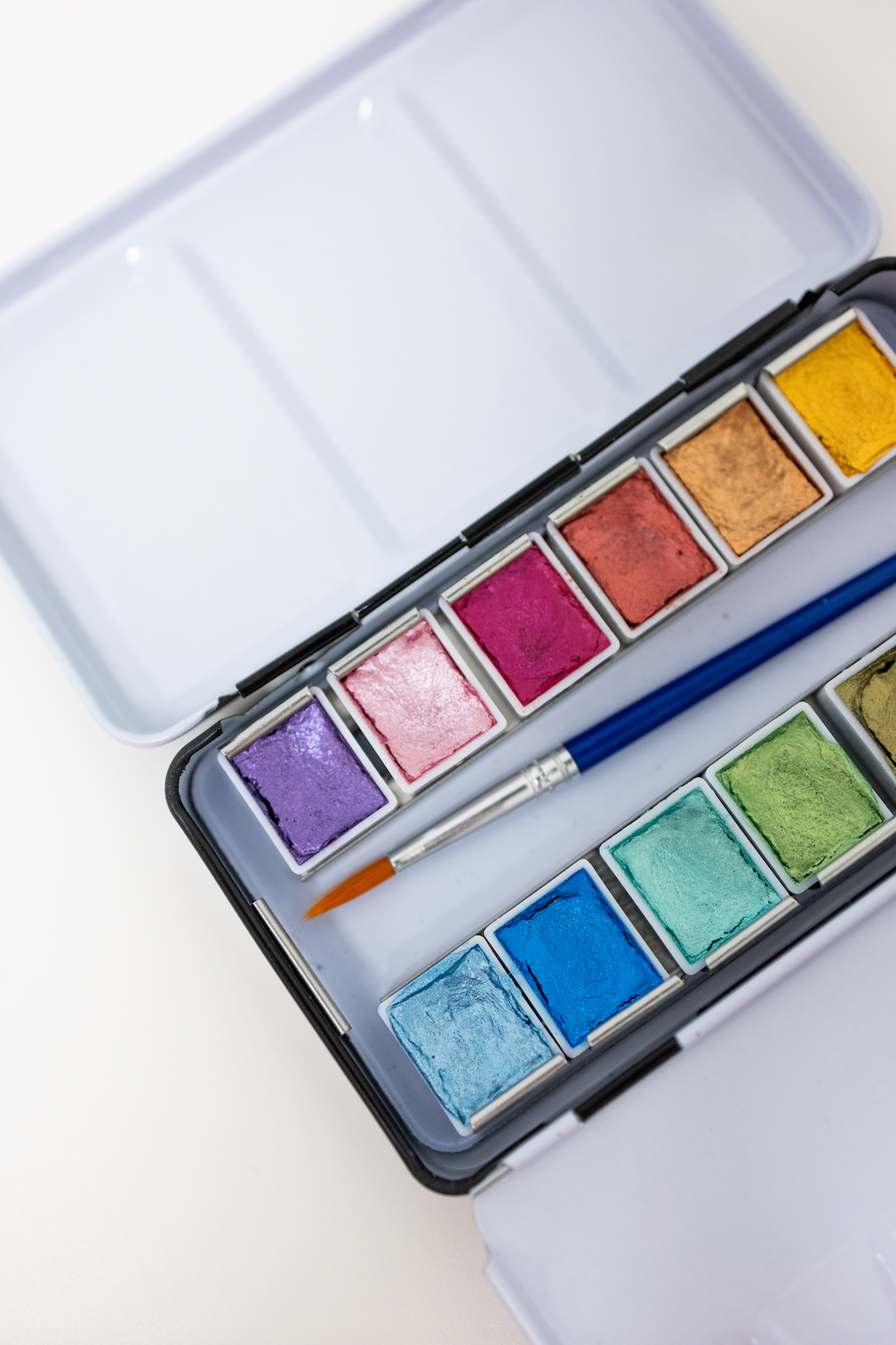 Metallic Travel Watercolor Palette