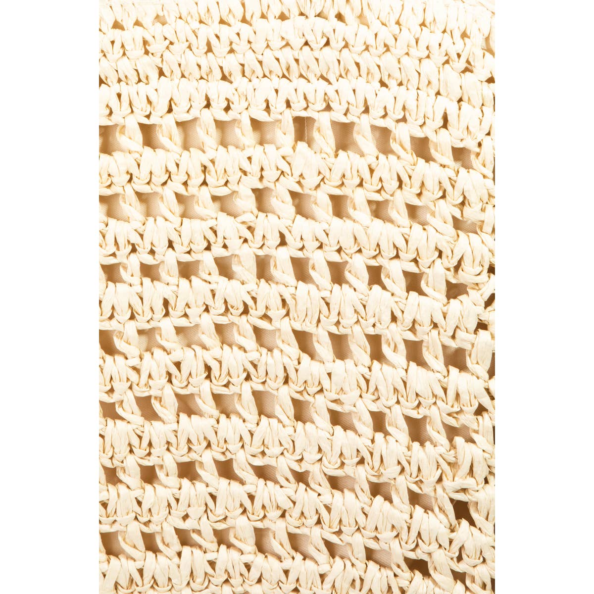 Khaki Straw Braided Tote Bag