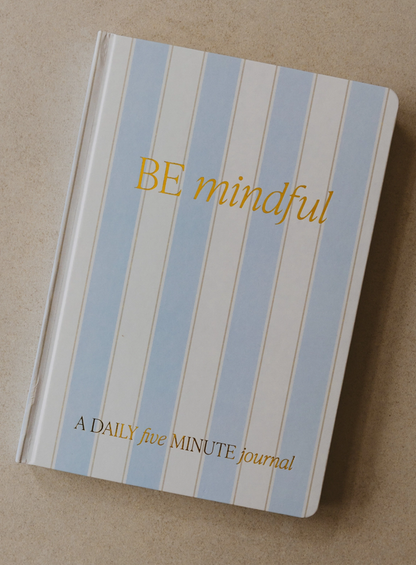 Striped Be Mindful Prompted Journal