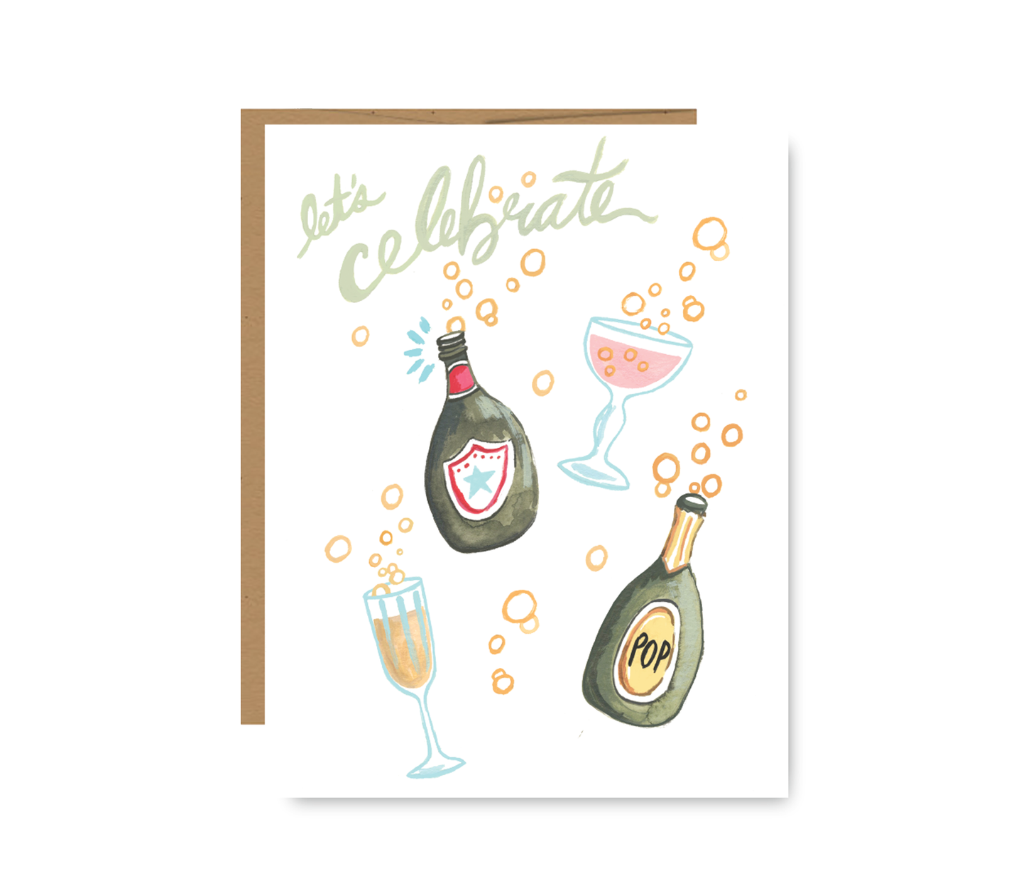 Celebrate Greeting card/ New Years/ Congratulation