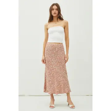 Floral Printed Midi Skirt