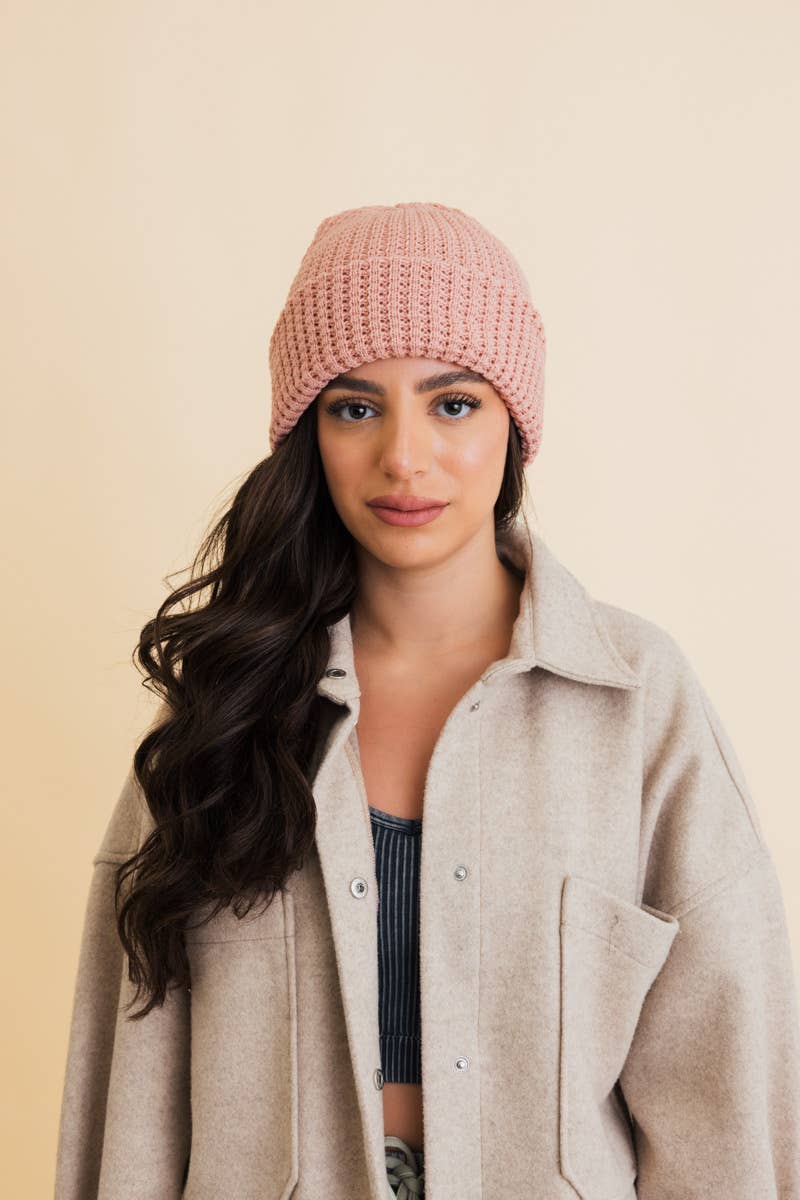Waffle Knit Beanie