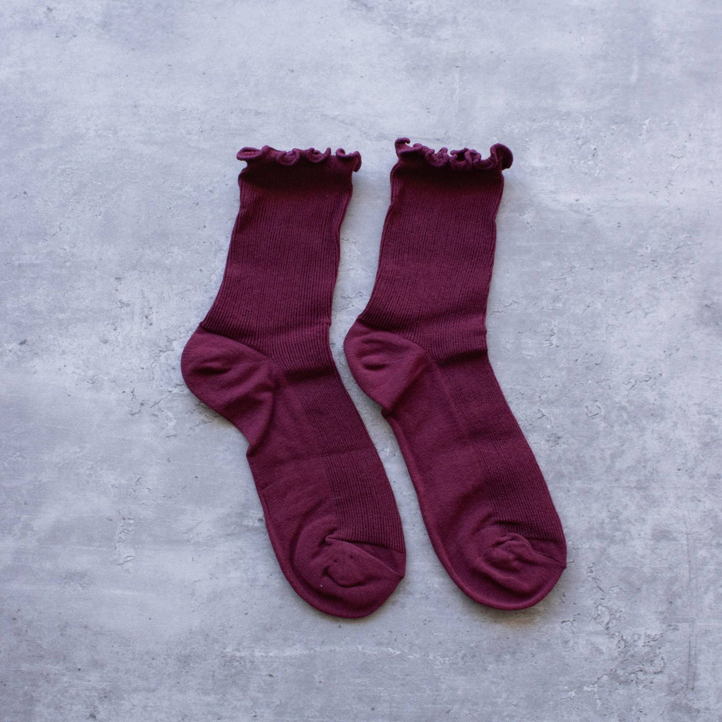Cotton Blend Ruffle Socks
