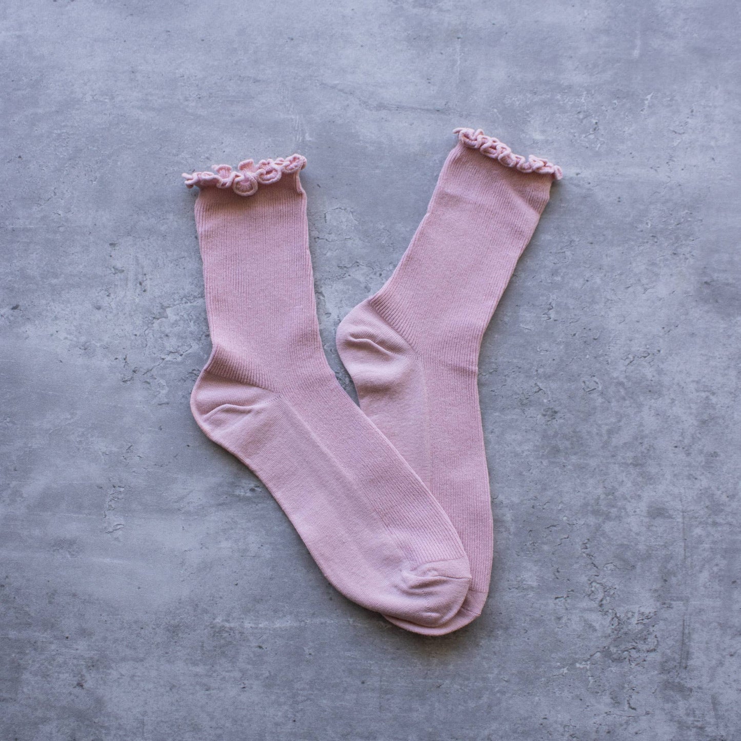 Cotton Blend Ruffle Socks