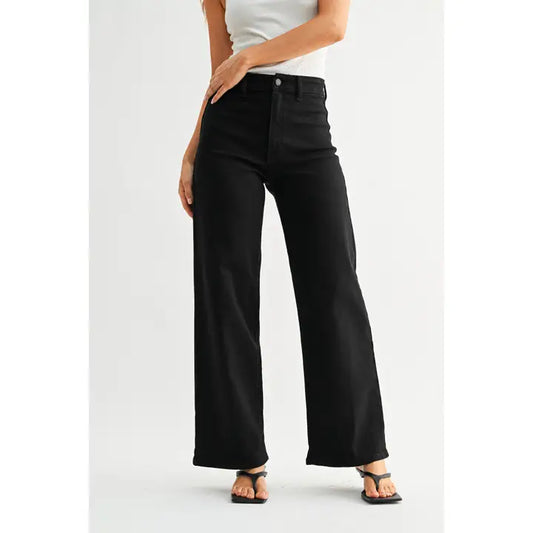 Black Hidden Pocket High Rise