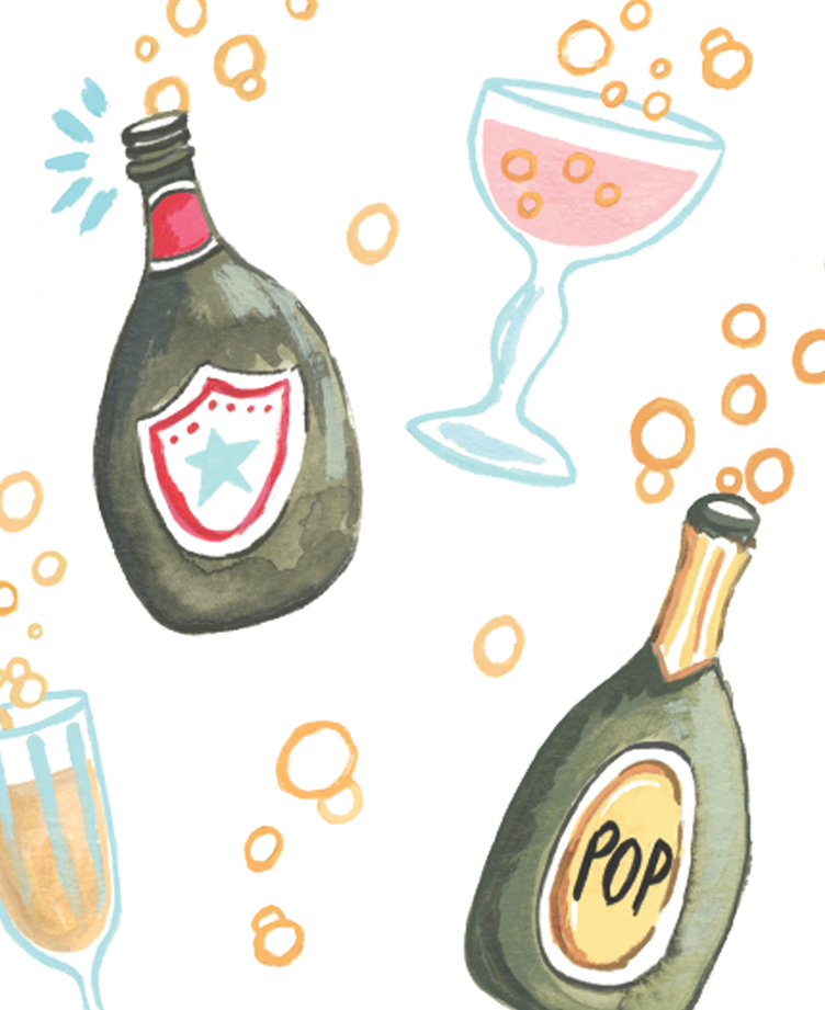 Celebrate Greeting card/ New Years/ Congratulation