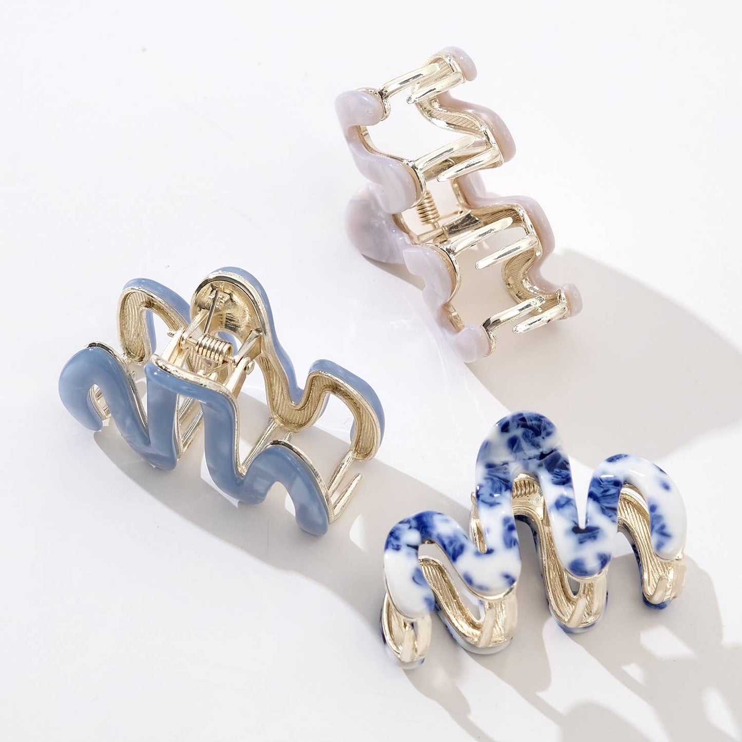 Mini - Metal Squiggle Claw Clip