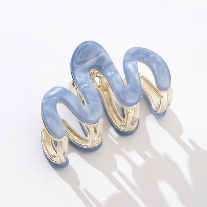Mini - Metal Squiggle Claw Clip