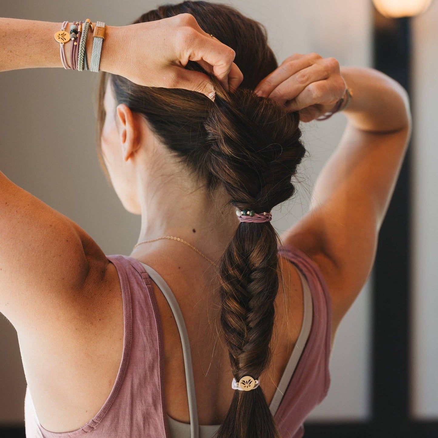 "Breathe" Hair Tie Bracelets