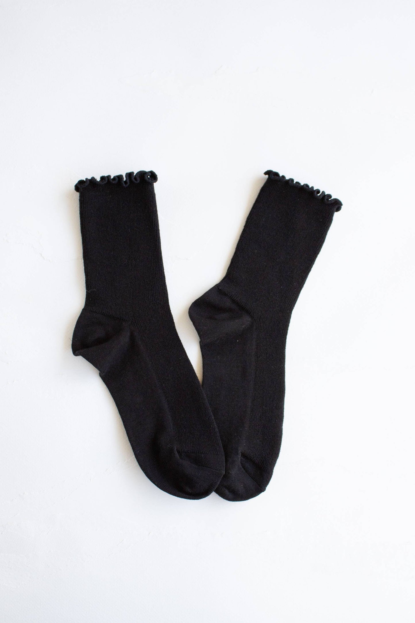 Cotton Blend Ruffle Socks