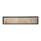 Antiqued "Merry Christmas" Wall Decor